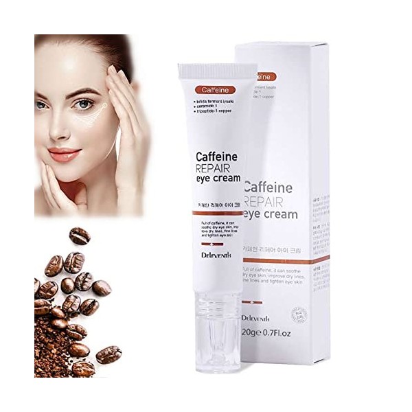 Flysmu Caffeineeyes Repair and Lifting Eye Cream,Caffeineeyes Repair Eye Cream,Crème Contour Des Yeux à La Caféine Pour Les R