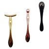 FRCOLOR Mini Masseur Oculaire Anti-Âge Rouleau Facial Ionique Spatule En Métal Cuillère De Massage Soins De La Peau Équipemen