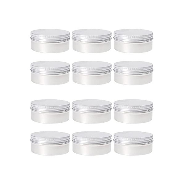 FOMIYES 30 Pcs Pratique Voyage Aluminium Aluminium Étain Pots Conteneurs Cosmétiques Ml Fille Vide Cas Conteneur Poudre Crème