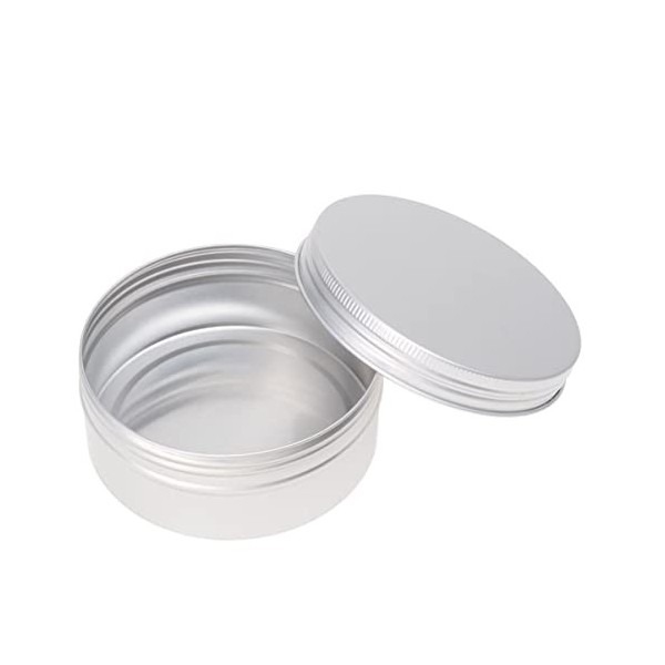 FOMIYES 30 Pcs Pratique Voyage Aluminium Aluminium Étain Pots Conteneurs Cosmétiques Ml Fille Vide Cas Conteneur Poudre Crème