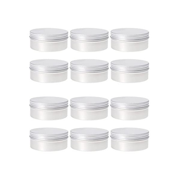 FOMIYES 30 Pcs Pratique Voyage Aluminium Aluminium Étain Pots Conteneurs Cosmétiques Ml Fille Vide Cas Conteneur Poudre Crème