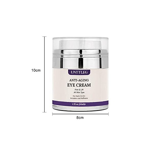 CXJC Crème hydratante pour les yeux - Débarrassez-vous des poches, des rides, du raffermissement de la peau - 50 g - Gel rafr