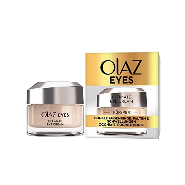 Olaz Eyes Ultimate Eye Cream Crème anti-cernes, rides et gonflements 15 ml