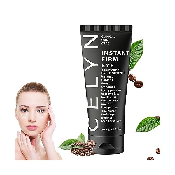 Celyn Instant Firmx Eye Tightener, Crème pour les yeux, Réduit les poches, les poches, les cernes, Crème pour les yeux, Hydra