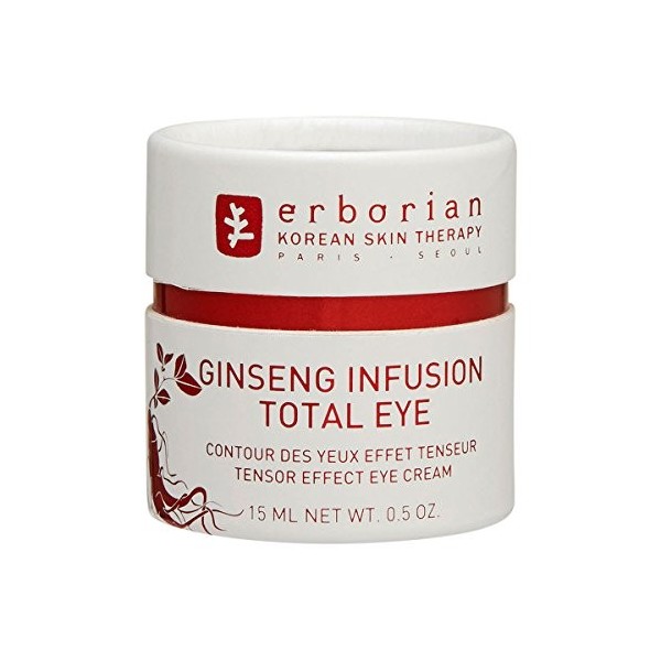 Erborian - Ginseng Infusion Total Eye - Crème Yeux Anti- ge et Anti Cernes - Lutte contre les Rides et les Ridules - Soin du 