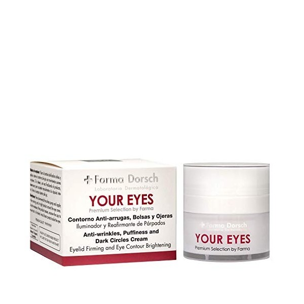 Farma Dorsch Your Eyes Contour des yeux Premium Crème hydratante pour traiter les sacs et les cernes, raffermissant des patte