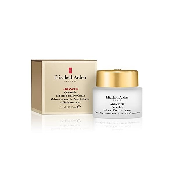 Elizabeth Arden ADVANCED Ceramide Crème Contour des Yeux Liftante et Raffermissante 15 ml , Crème Anti Rides Femme, Crème Hy