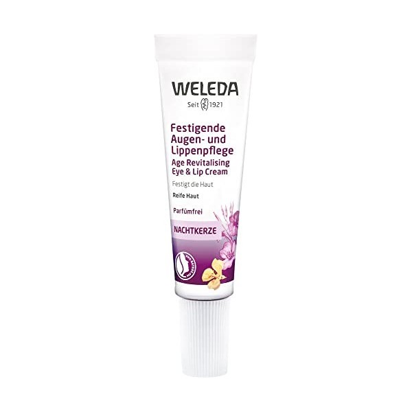 Weleda Crème raffermissante à lonagre de nuit bio - Pour les yeux et les lèvres - 6 x 10 ml