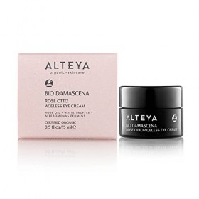 Alteya Organic Crème pour les yeux Rose Sans âge 15ml - Certifié biologique par NaTrue - Complexe revitalisant pour la peau B