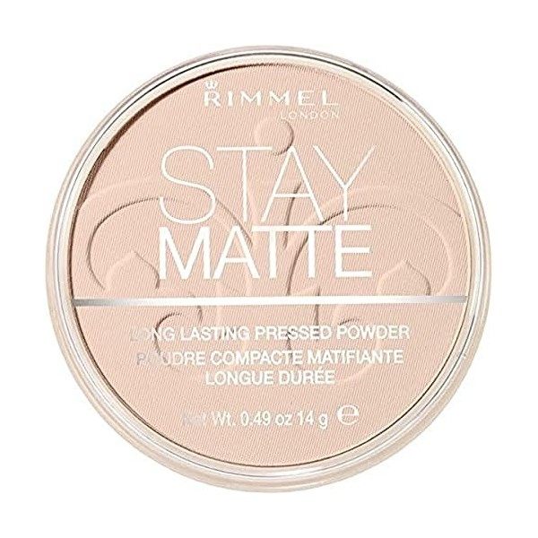 RIMMEL LONDON Stay Matte Poudre pressée longue durée Naturel