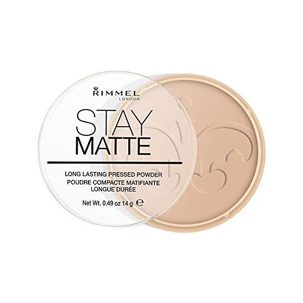 RIMMEL LONDON Stay Matte Poudre pressée longue durée Naturel