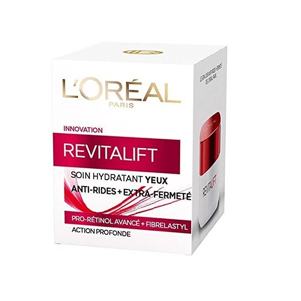 DERMO REVITALIFT - Soin Yeux 15Ml - Réduction des rides et ridules - Hydratation intense - Effet rajeunissant - Régénération 