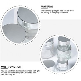 Beatifufu 12 Pièces Lotion Échantillon Conteneurs Voyage Avec Maquillage Pot Cosmeics Couvercle Pour Le Visage Récipient Yeux