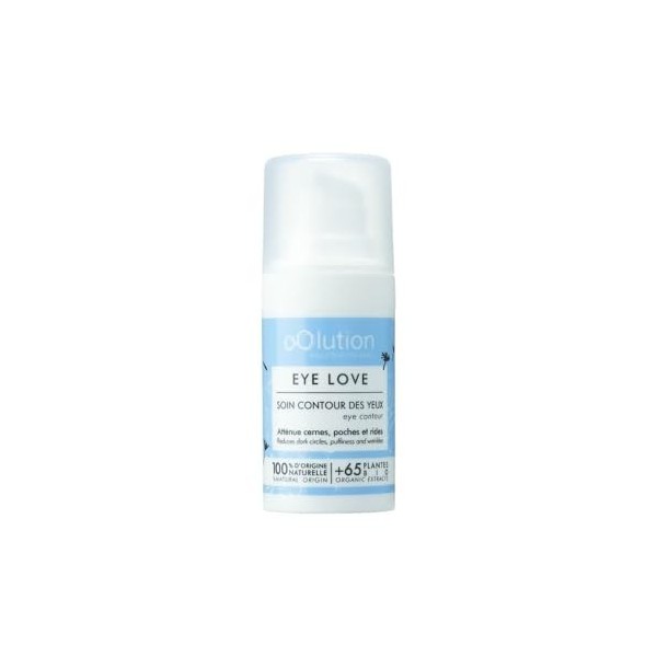 oOlution - Eye Love - Crème Contour Des Yeux Bio - Tout Type de Peau - 100% Naturelle - Hydrate, Anti-rides, Anti-cernes Et A