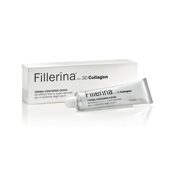 LABO FILLERINA CRÈME CONTOUR DES YEUX COLLAGÈNE 3D 3 Poids Moléculaires FACE Grade 4 Plus 15 ml