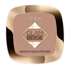 LOréal Paris Make Up Designer Glam Beige Poudre de Teint Effet Bonne Mine Peau Claire à Médium 30 ml