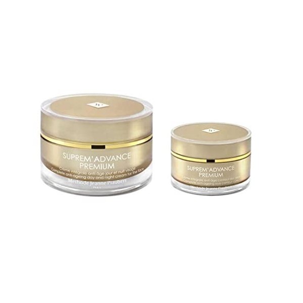 Jeanne Piaubert, Feminine Cosmetics Crème anti-rides pour le visage Supreme Advance Premium 50 ml Eye Contour 15 ml