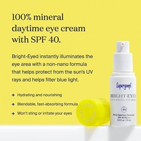 Supergoop! Bright-Eyed 100% Mineral Eye Cream SPF 40 0.5oz 15ml 