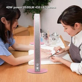Lumière de Remplissage LED de beauté, Lumière de Remplissage Demi-lune 100-240V 30 Pouces 40W pour Salon de beauté Prise UE 