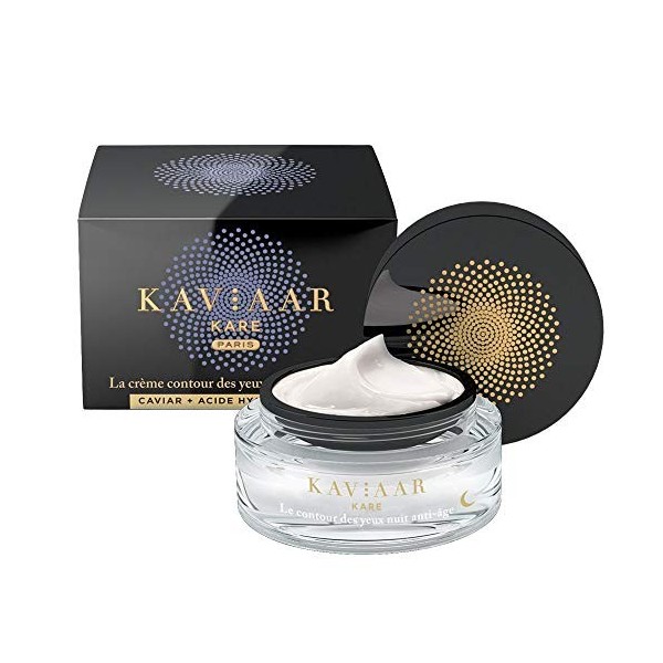 KAVIAAR KARE - Contour des yeux nuit anti-âge - Caviar + Acide Hyaluronique - 15 ml