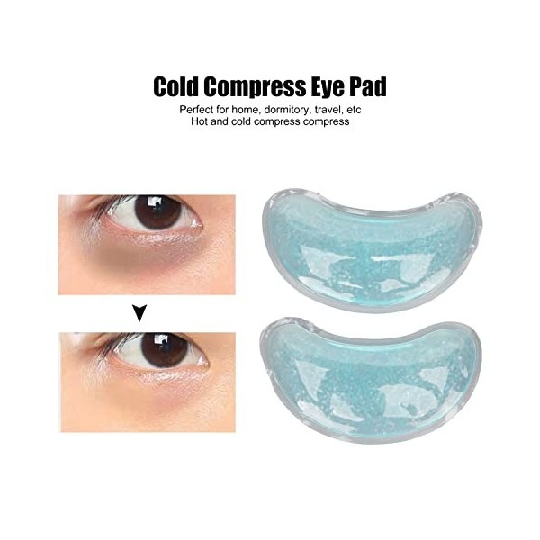 Eye Gel Ice Pack Cooling Warming Eye Masks Eye Cold Hot Compress Gel Pack, Blue Reusable Gel Beads Ice Pack, Eye Cover Ice Pa