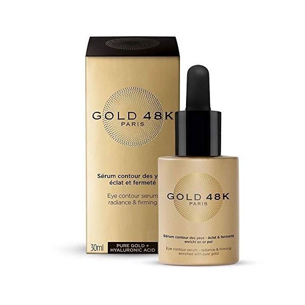 GOLD 48K - Sérum contour des yeux éclat et fermeté - Or Pur + Acide Hyaluronique - 30ml