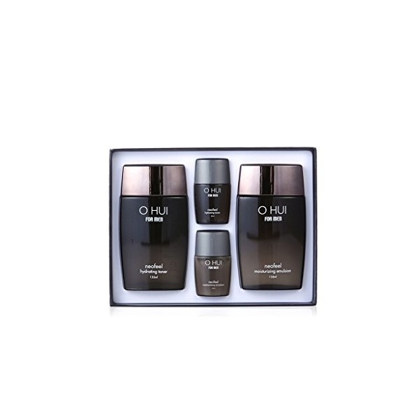 Ohui Pour Hommes Neofeel Set Spécial Total 4Pcs Neofeel Hydrating Toner + Emulsion Hydratante De Neofeel + 2 Kit De Voyage 