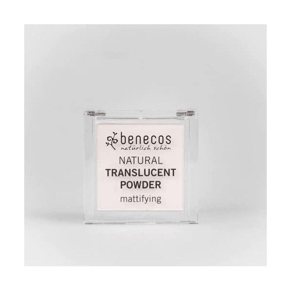 Benecos - Cosmétiques Naturels - Poudre Translucide - Solide - Transparent Mat - sans Talc - Végétalien