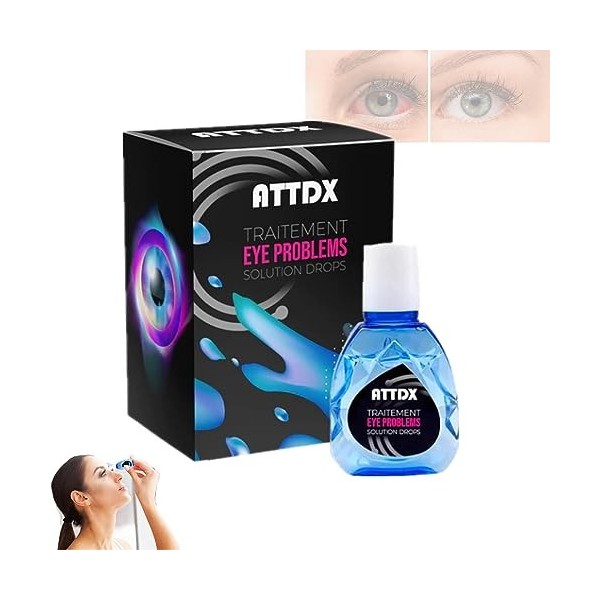 Attdx Eye Drops, Attdx Treatment Eyeproblems Solutiondrops, Eye Drops For Dry Itchy Eyes, Attdx Eyedrops Repair, Eye Care Liq