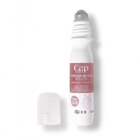 Rollon Contour des Yeux BIO - VEGAN . COSMOS ORGANIC . COSMEBIO - CAP COSMETICS - Fabriqué en France