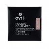 Avril - Poudre Compacte Bio - Texture Soyeuse - Unifie et Matifie le Teint - Vegan, Certifié Bio Ecocert - Fabriqué en France