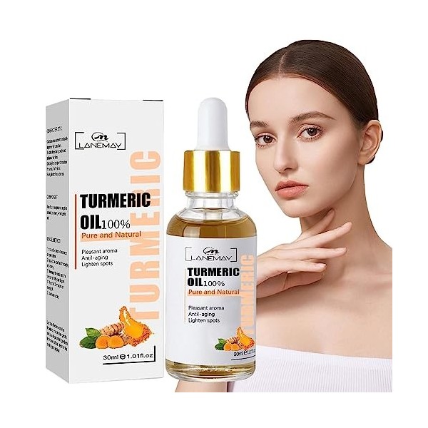 Sérums au curcuma pour les taches brunes - massage hydratante - massage hydratante 30 ml Sérums curcuma pour lhyperpigmentat