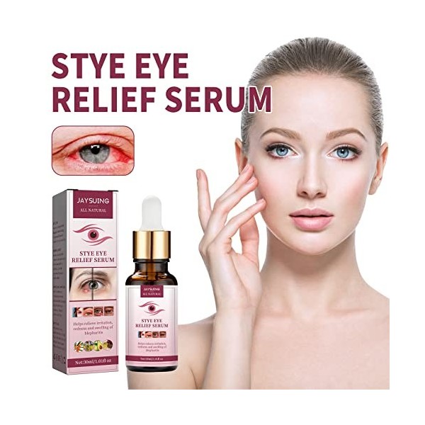 Le sérum apaisant pour le gonflement des yeux réduit les rougeurs et le gonflement et hydrate les soins des yeux