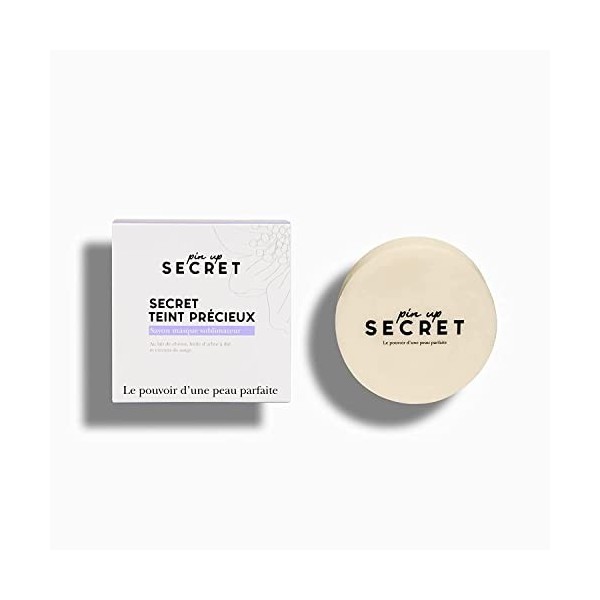 PIN UP SECRET - Savon Masque au Lait de Chèvre - Secret Teint Précieux - Pour Visage et Corps - Soin Naturel - Anti Imperfect