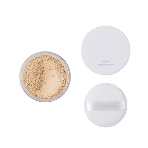 Allbesta Fond de teint lisse et translucide à base de maquillage en poudre lâche léger de longue durée