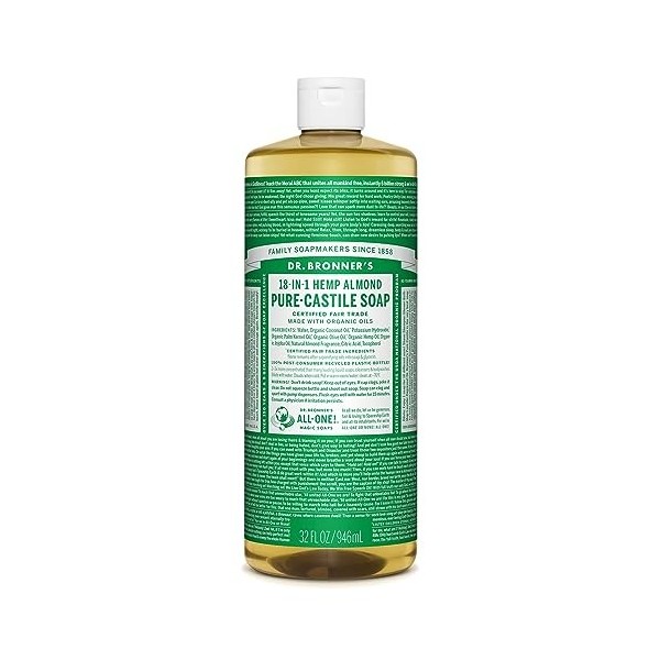 Dr. Bronner Magic Les Savons - Dr Bronners Pure Magic-Castille Savon Bio Amande 32 oz