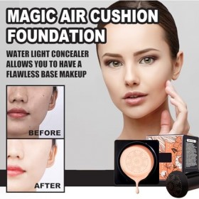 KOAHDE Coussin dair CC Crème,BB Crème à Coussin dAir,Coussin dAir Base Maquillage,Fond de teint coussin dair à tête de ch