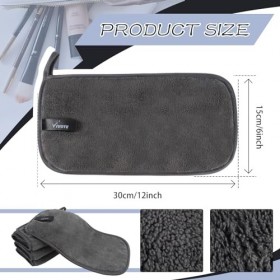 VIVOTE Lot de 4 chiffons démaquillants de qualité supérieure en microfibre douce et respectueux de lenvironnement - Réutilis
