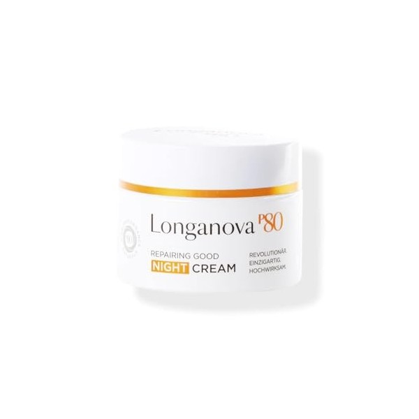 Longanova P80 Reparing Good Night Cream - Crème de nuit raffermissante anti-âge - Fabriqué dans lUnion européenne