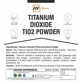mGanna 100 % Natuurlijk Niet-Nano & Ongecoat Poeder de dioxyde de Titaan pour cheveux Huid en Gezondheidszorg 0,5 LBS / 227 G
