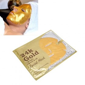Masque pour la Peau au Collagène, Feuille de Masque Hydratante en or 24 Carats pour un Usage Domestique