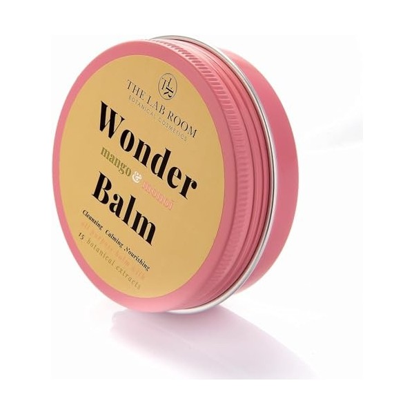 Wonderbalm Mango et Monoi The Lab Room - Baume Polyvalent Formulé avec Neurocosmétique - Nettoie, Hydrate et Parfume la Peau