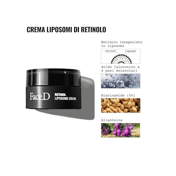 Face D - CRÈME LIPOSOMES DE RÉTINOL, 50 ml