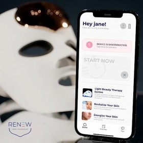 LUSTRE® ClearSkin Renew Pro Facewear – Masque facial à DEL pour peaux sujettes aux imperfections | Peau inégale ou terne | En