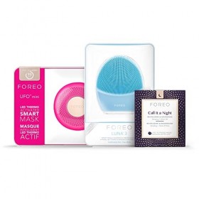FOREO LUNA 3 Brosse Nettoyante, Massante et Raffermissante pour un Soin Spa à la Maison + UFO mini appareil de soin du visage