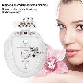Machine de Microdermabrasion, Machine Faciale de Microdermabrasion avec 9 Têtes De Rechange, Éliminant Les Imperfections et L