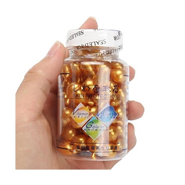 Capsules De Sérum Pour Le Visage À La Vitamine E, Vitamine E Serum, Anti-rides Et Anti-âge, 90 Gélules Molles, Sérum Anti-rid