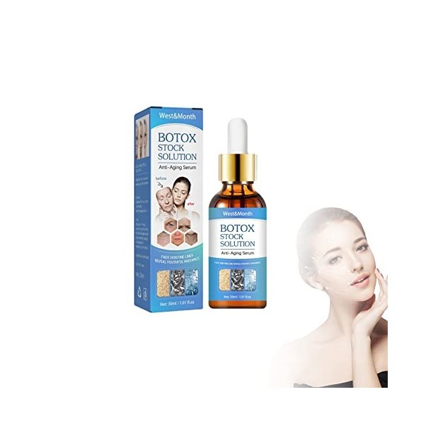 Botox Effect Face Serum,Dark Spot Corrector Anti-Aging Collagen Serum, Face Lift Botox Cream Serum Anti Ageing Wrinkle for Al