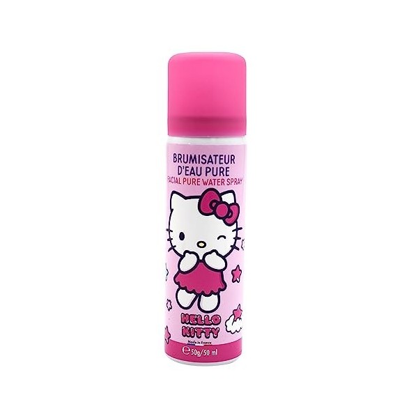 TAKE CARE - Hello Kitty, Brumisateur dEau Pure, Spray Continu, Nomade, Made In France, 50 ml