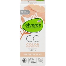 alverde Crème de jour naturelle teintée - Couleur parfaite - Fleur de porcelaine - 50 ml